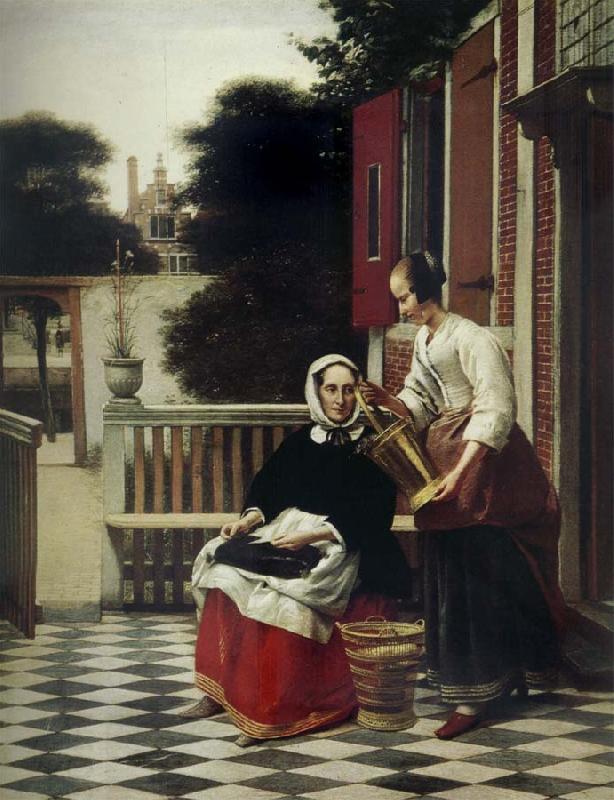 Pieter de Hooch Mirstress and Maid China oil painting art